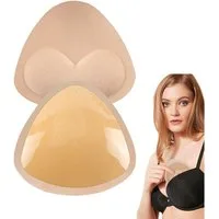 MOPUEA BH-Einlagen BH-Einlagen Selbstklebendes unsichtbares BH Aufkleber Pad Klebe-BH (für Badeanzug und Bikini, Kleider und Alltag, 1 Paar), Abnehmbare Push Up Brustvergrößerer Tri-Winkel Form