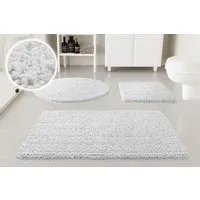 OTTO home Badematte Torrni, Höhe 22 mm, rutschhemmend beschichtet, schnell trocknend, fußbodenheizungsgeeignet, Polyester, rund, Badteppich, getuftet, modern, Uni, antirutsch, flauschig, hochflor