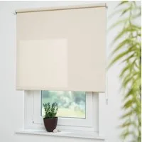 Seitenzugrollo Uni, Liedeco, Lichtschutz, mit Bohren, freihängend, verschraubt, Montage ohne Bohren zum Klemmen mit separatem Klemmträger möglich
