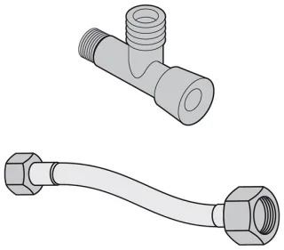 Villeroy & Boch ViClean-L Installationsset, V9901900 V9901900