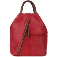 ITALYSHOP24 Rucksack Damen City- TagesRucksack Daypack Backpack Tasche Schultertasche Sport, Handtasche tragbar, Leder Optik viele Farben/Variationen, Schule Reise