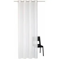 Wirth Gardine Audrey (1 St), Ösen, halbtransparent, Fertigstore mit Ösen (4 cm) nach Maß