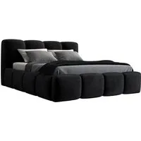 A&J MöbelLand GmbH Polsterbett DONA-OM mit Lattenrost und Bettkasten. (Bett mit Kopfteil. Lattenrost und Bettkasten Inclusive! Viele Varianten zur Auswahl – wählen Sie Größe und Farbe!, TOP ANGEBOT), Länge: 220 cm Höhe Kopfteil: 100 cm