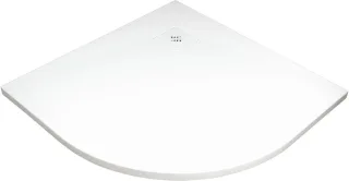 Neuesbad Serie 600 Mineralguss Duschwanne, zuschneidbar, SEMICIRCULAR. weiss 90X90 cm NB1DEKSPA00909B1