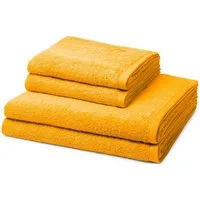 ROSS Handtuch Set Vita, Walkfrottee (Spar-Set, 4-St), 2 X Handtuch 2 X Duschtuch im Set - Baumwolle - Saugstark