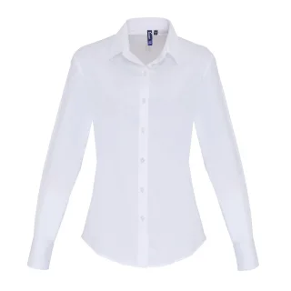 Premier - Bluse für Damen Langärmlig (Weiß)