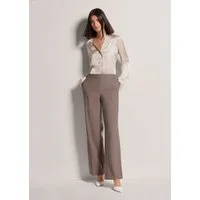 MADELEINE Stoffhose Elegante Damenhose mit Bügelfalten Weite Hose mit bequemem Schlupfbund, elastisch und modern