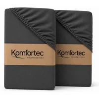 Komfortec Spannbettlaken Boxspringbett bis 15cm - 30cm Matratzenhöhe, Mikrofaser, Gummizug: Rundum, (2 Stück)