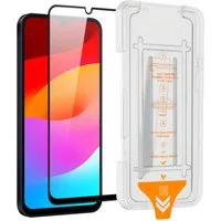Wigento Handyhülle Für Samsung Galaxy A17 5G / 4G SnapFit 9H Glas mit Installationshilfe, 9H Härte, kratzfest, stoßfest, Installationshilfe, Oleophob