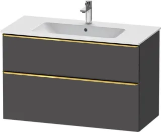 Duravit D-Neo Waschtischunterbau wandhängend Graphit Matt 1010x462x625 mm - DE4363034490000 DE4363034490000