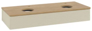 Villeroy & Boch Waschtischunterschrank Antao L13_5 1200x190x500mm mit Beleuchtung mit Struktur FK/AP L13151HJ