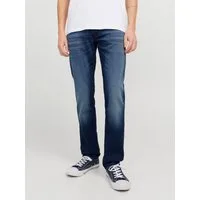 Jack & Jones Tapered-fit-Jeans JJIMIKE mit Stretch, Used-Look und bequemer Passform mit Abriebeffekten