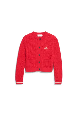 Armedangels - JULIAANAS CABLE candy apple-oatmilk - Gr. - XS