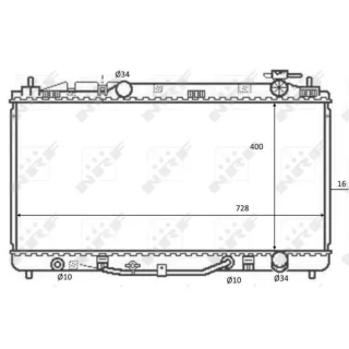 NRF Motork?hler gel?tet Toyota Camry V4 2,4
