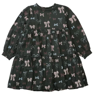 BASEFIELD - Md.-Kleid dark graphite aop - Gr. - 134