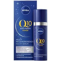 Nivea Nachtserum Q10 ANTI-FALTEN MULTI REGENERIERENDES NACHTSERUM, Mindert selbst tiefe Falten, für jeden Hauttyp geeignet.