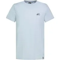 Eight2Nine T-Shirt Herren Basic Shirt Sportmotive Mini-Patch, Baumwollshirt