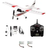 efaso RC-Flugzeug F949S Cessna 182 Ferngesteuertes Flugzeug 3-Kanal - Segler / Flieger, mit Gyro-Stabilisierungssystem / + Zusatzakku
