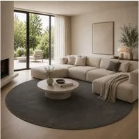 Pergamon Hochflor-Teppich Hochflor Langflor Teppich Super Soft Melia Rund, Rund, Höhe: 20 mm