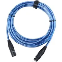 Pronomic XFXM-Blue-5 Mikrofonkabel XLR 5m Metallic Blue Audio-Kabel, XLR, XLR (500 cm), Stecker handgelötet, säure- und ölfest, Spannzangen-Zugentlastung
