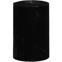 B&S Stumpenkerze Rustikkerze durchgefärbt schwarz 7,5 x Ø 5 cm (1-tlg)