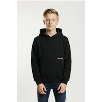 Jack & Jones Junior Kapuzensweatshirt JCOGRID SWEAT HOOD JNR mit kleinem Brust- und großem Rückenmotiv