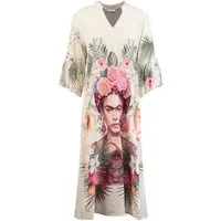 Key Largo Druckkleid WD PAINTING v-neck (1-tlg)