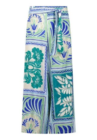 CARTOON - Palazzo-Hose green/blue - Gr. - 38