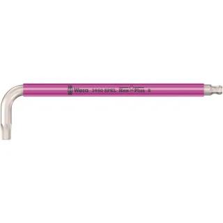 Wera 3950 SPKL Multicolour Winkelschlüssel, metrisch, Edelstahl Pink - 05022667001