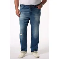 Men Plus 5-Pocket-Jeans Schlupfjeans Bauchfit Straight Fit 5-Pocket