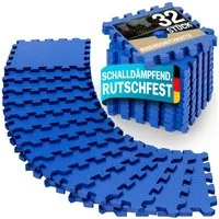 monzana Fitnessmatte (32-St), 45x45cm Rutschfest Bodenschutzmatte Pool EVA-Schaumstoff Fitness