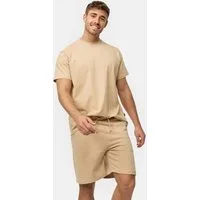 Indicode Freizeitanzug Herren Comfy Shirt Herrenshorts Set (2-tlg), mit praktischen Seitentaschen an der Shorts