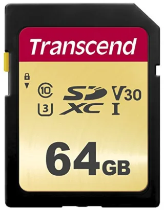 Transcend 500S | ts64gsdc500s | Flash-Speicherkarte - 64 GB
