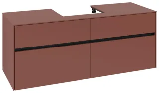 Villeroy & Boch Waschtischunterschrank Collaro C073B0 1400x548x500mm m. Bel. 4 Ausz. Waschtisch mitt C073B0AH