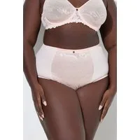 Ulla Popken Miederhose Bodyforming-Miederhose Jacquard-Spitze High Waist