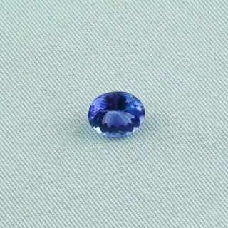 Dunkelblauer Tansanit mit 1,78 ct Brillant Edelstein Schmuckstein