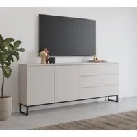 OTTO home Sideboard Modo II, Breite 200 cm, moderne grifflose Kommode 2Türen/3 SK, Schubladenkommode viel Stauraum, Einlegeböden verstellbar, Metallkufen
