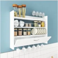 Skye Decor Wandregal 100% MELAMINE COATED PARTICLE BOARD, 65 cm x 15 cm x 85 cm N1304