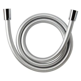 LAUFEN Kunststoff-Brauseschlauch, silberfarben, 1/2" x 1/2", mit Metalleffekt und drehbarer Verbindu H3629800001211