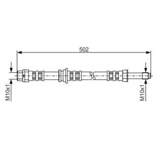 Bosch Bremsschlauch hinten BMW 3er E36 E46