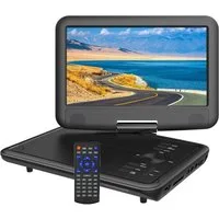 Boifun 11.5" Tragbarer DVD Player Tragbar mit 9.5" HD-Schwenkbildschirm Portabler DVD-Player (Unterstützung für USB/TF-Karte/AV-Übertragung, 32 GB Festplatte, Unterstützung Sync TV/USB/TF-Karte)