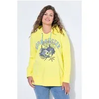 Laurasøn Sweatshirt Kapuzen Sweatshirt platzierter Print OEKO-TEX