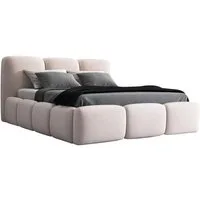 A&J MöbelLand GmbH Polsterbett STAR-OM mit Bettkasten und Lattenrost (Bett mit Kopfteil. Lattenrost und Bettkasten Inclusive! Viele Varianten zur Auswahl – wählen Sie Größe und Farbe!, TOP ANGEBOT), Länge: 220 cm Höhe Kopfteil: 100 cm