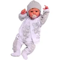 La Bortini Strampler, Jäckchen & Mütze Strampler Mütze und Hemdchen Set Baby Anzug 3tlg 44 50 56 62 68 74 aus reiner Baumwolle, 44 50 56 62 68 74 80