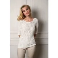 Passioni Sweater Sommer Pullover mit Strukturmuster