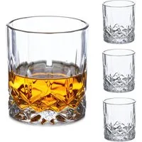 relaxdays Whiskyglas Whiskeygläser 4er Set, 4-tlg., Glas