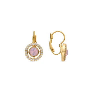 Luxenter Ohrringe mit glänzendem Zirkonia 18k goldfarben - Othal