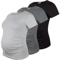 M.M.C. Umstandsshirt Basic Umstandsmode Kurzarm (3-tlg)