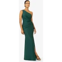 Kraimod Abendkleid mit Drapierung und One-Shoulder-Design
