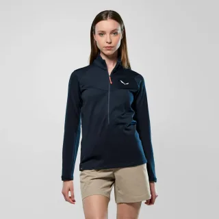 SALEWA - Puez Cammino Polarlite Half Zip Jacke Damen - Blau (Gr.36)